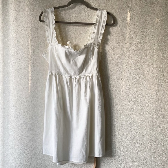Reformation Liah Dress in White Tie Back NEW - Picture 2 of 10